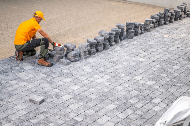 Paver Patio Installation Site